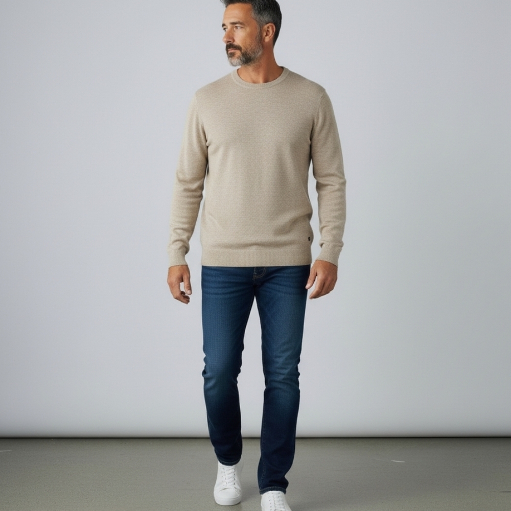 Nautica Men's Classic Logo Sweater Adult All Cotton Gray Crewneck SIZE XXL - Picture 1 of 10